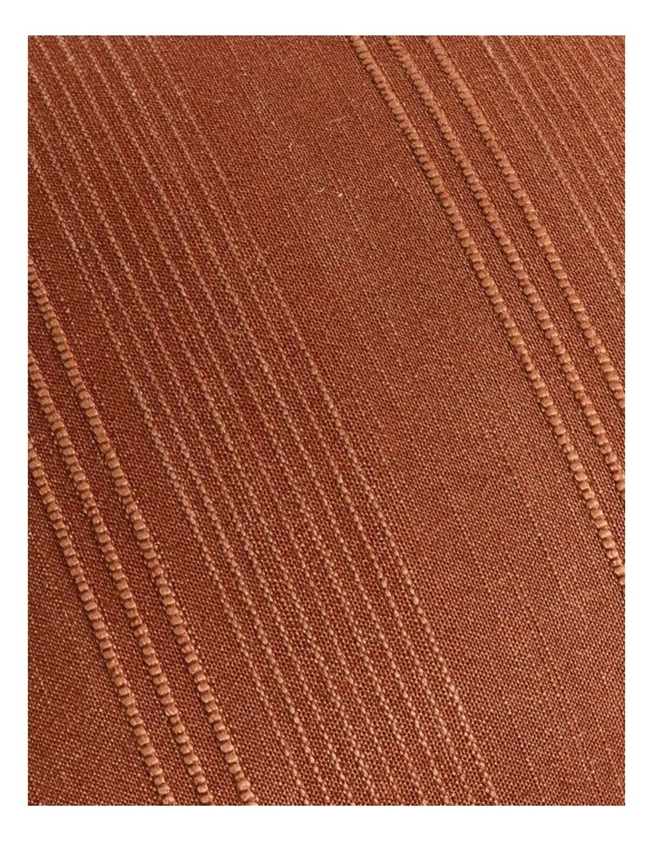 GIOIA CASA Linen Blend Striped European Pillowcases in Terracotta 2 Pack image 4