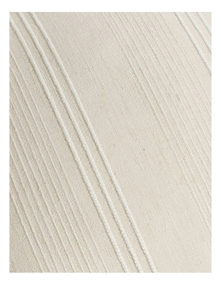 GIOIA CASA Linen Blend Striped European Pillowcases in Beige 2 Pack image 4