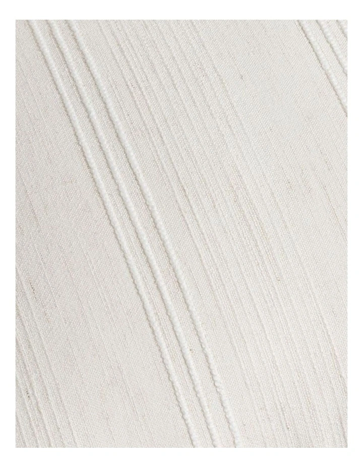GIOIA CASA Linen Blend Striped European Pillowcases in Snow 2 Pack image 4