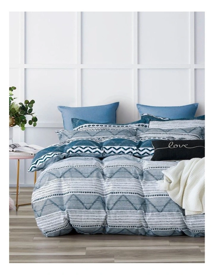 CleverPolly Jasper Reversible Printed Microfibre Quilt Cover Set image 2