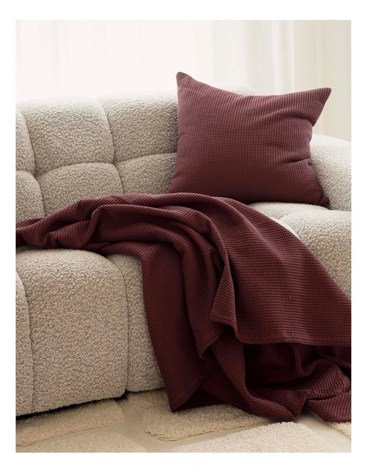 Milo Waffle Square Cushion image 2