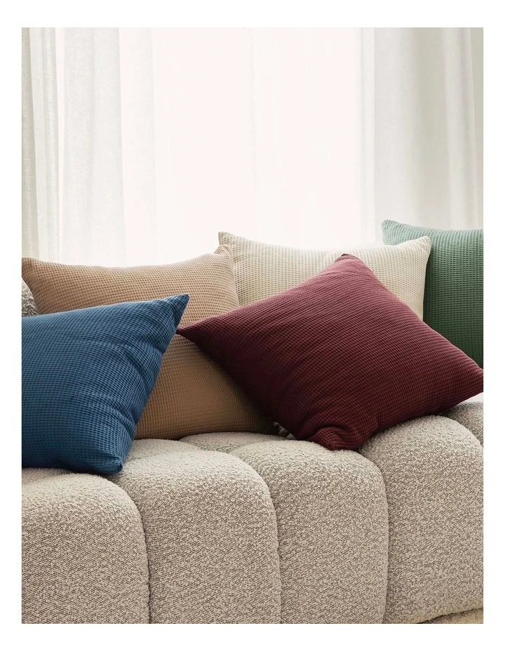 Milo Waffle Square Cushion image 3