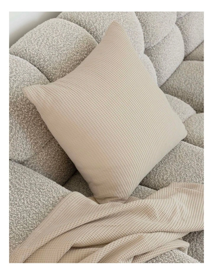 Milo Waffle Square Cushion image 2