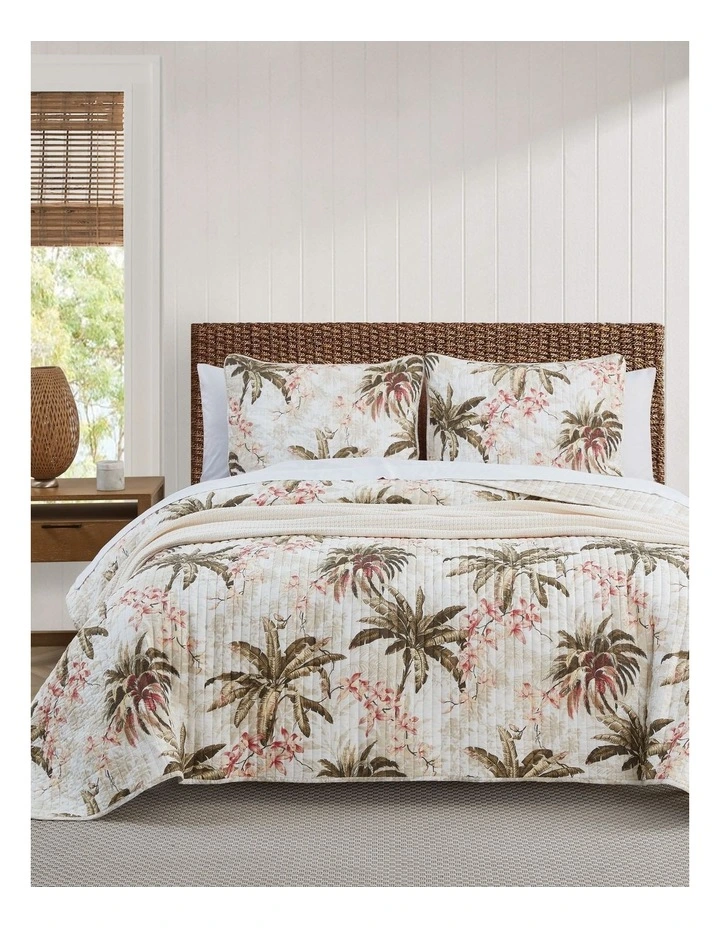 Bonny Cove Coverlet Set Coconut Queen image 1