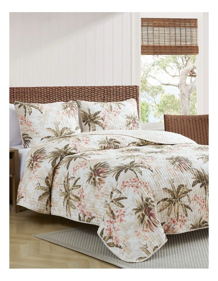 Bonny Cove Coverlet Set Coconut Queen image 2