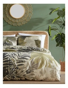 Meridith Quilt Cover Set Khaki Single