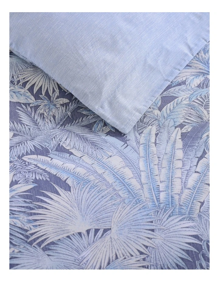 Bahamian Quilt Cover Set Blue Super King image 4