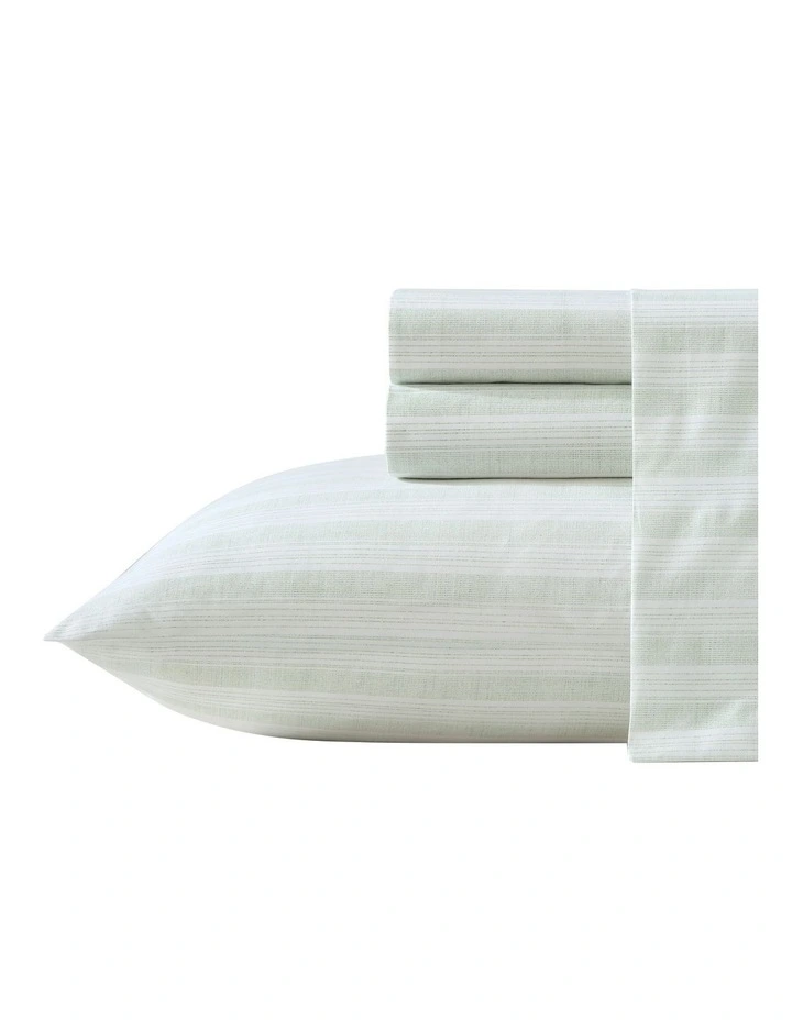 Maldive Stripe Sheet Set Green Queen image 4
