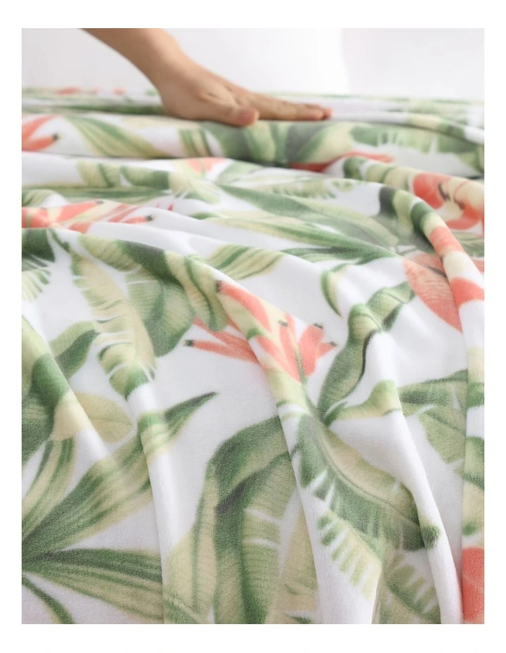 Acapulco Palm Throw Mineral Green 152x178cm image 2