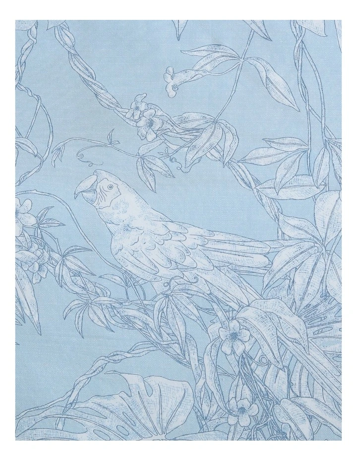 Jungle Toile Quilt Cover Set Blue King image 3