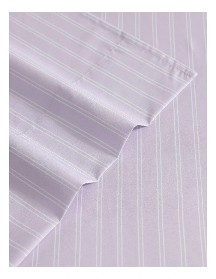Finley Stripe Sheet Set Periwinkle Single image 2