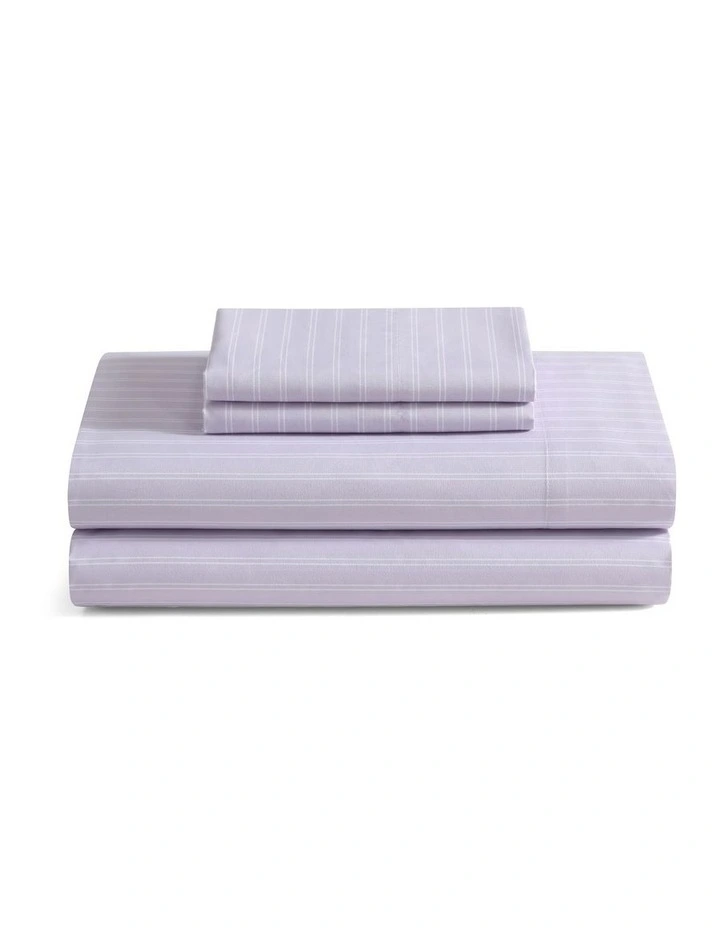 Finley Stripe Sheet Set Periwinkle Single image 3