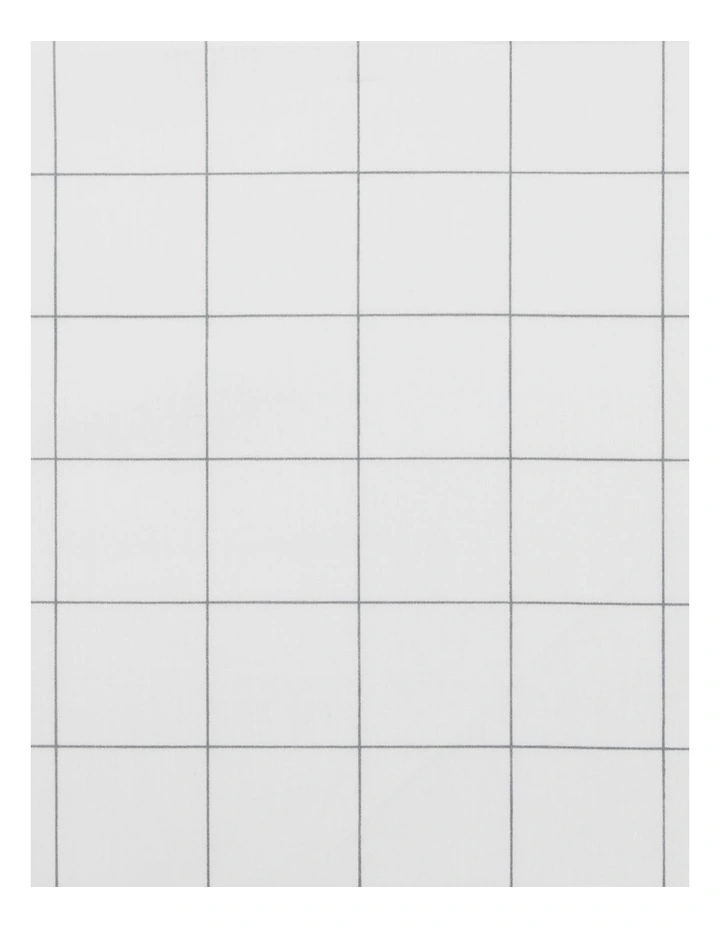 Classic Grid Sheet Set Grey Queen image 2