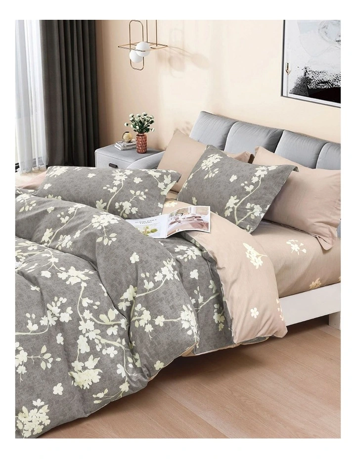 Amesbury Quilt Cover Set Natural Queen image 2
