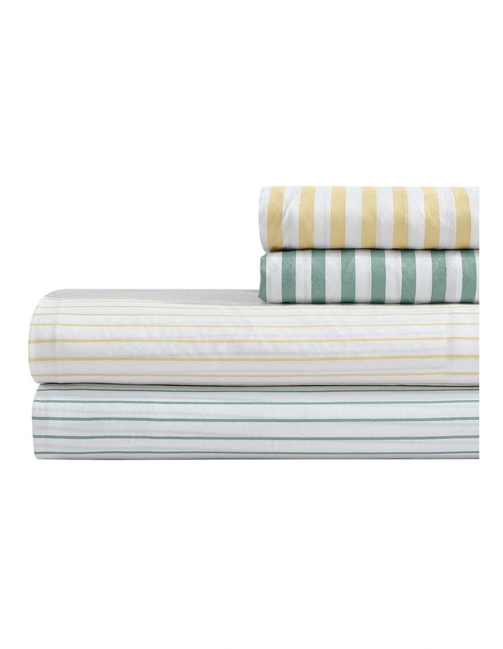 Frankie Stripe Sheet Set Blue King image 5