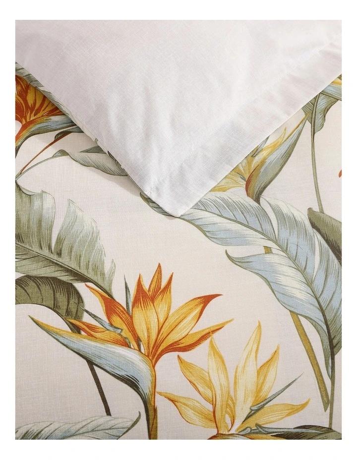 Birds Of Paradise Quilt Cover Set Ivory Super King image 4