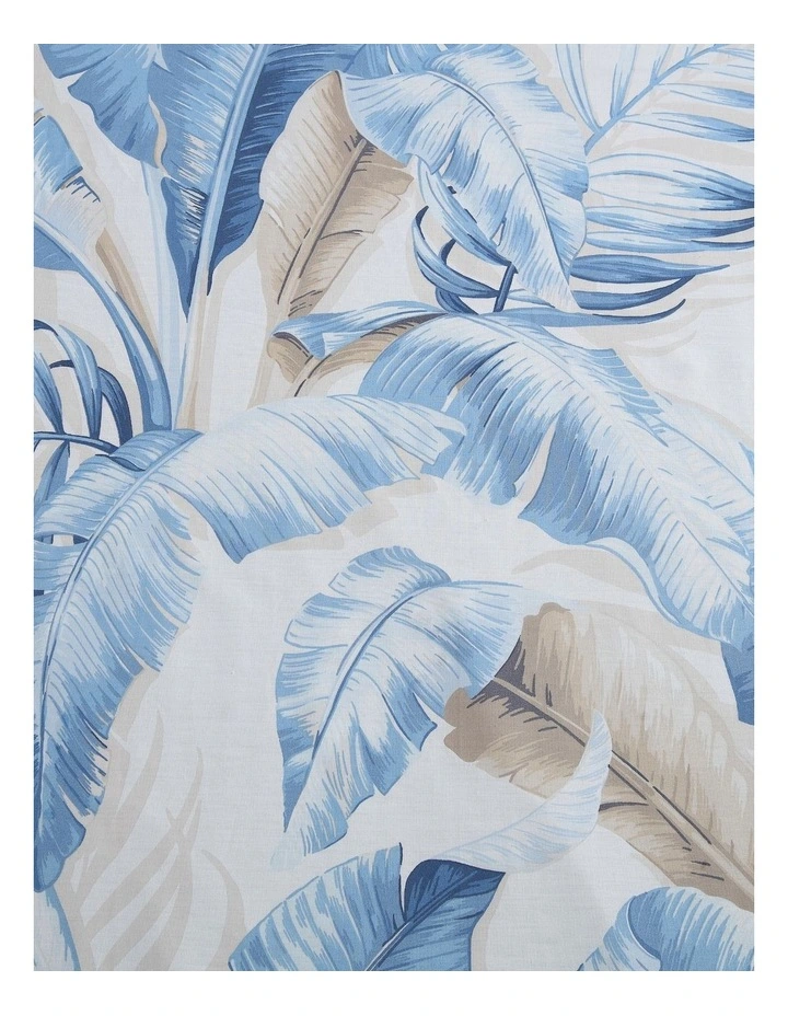 Palmiers Quilt Cover Set Blue Queen image 3