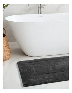 Sandy Bay Bath Mat Charcoal 43x61cm