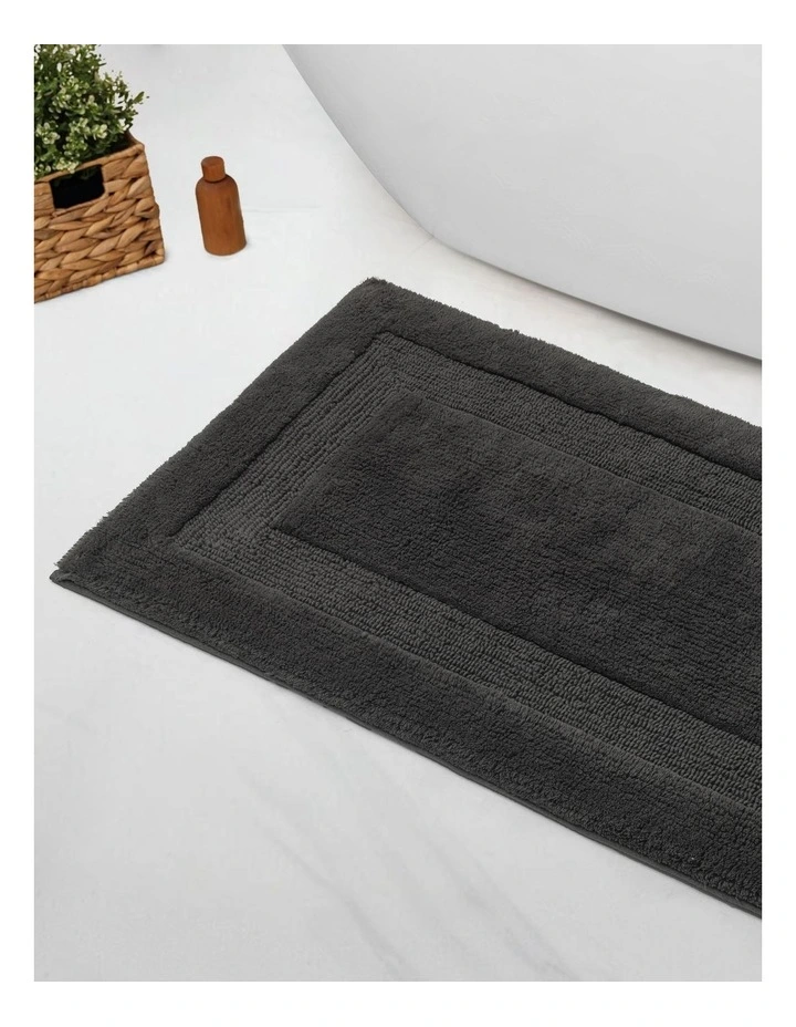 Sandy Bay Bath Mat Charcoal 43x61cm image 2
