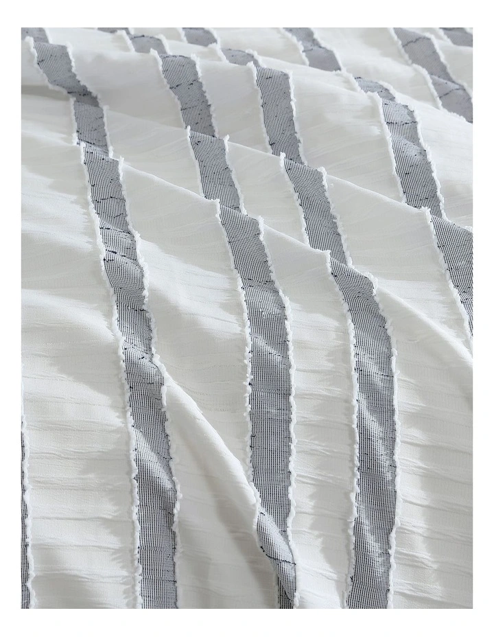 Miles Quilt Cover Set Blue King image 2