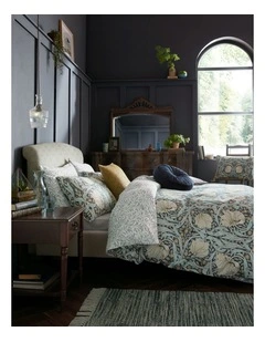Pimpernel Quilt Cover Set Indigo Super King