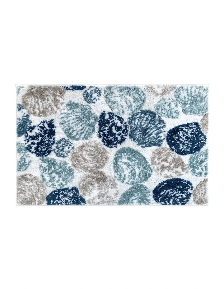 Washed Ashore Bath Mat Indigo/Denim/Tidal Wave/Pebble 50x80cm image 3