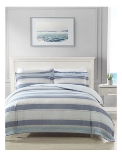 Serenity Quilt Cover Set Blue King
