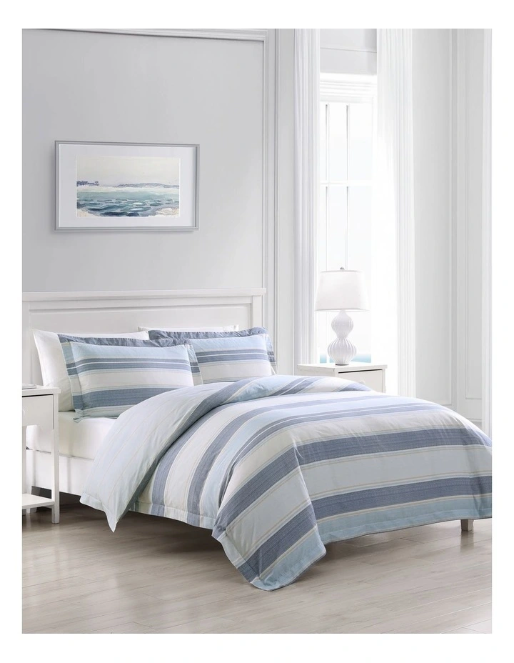 Serenity Quilt Cover Set Blue King image 2