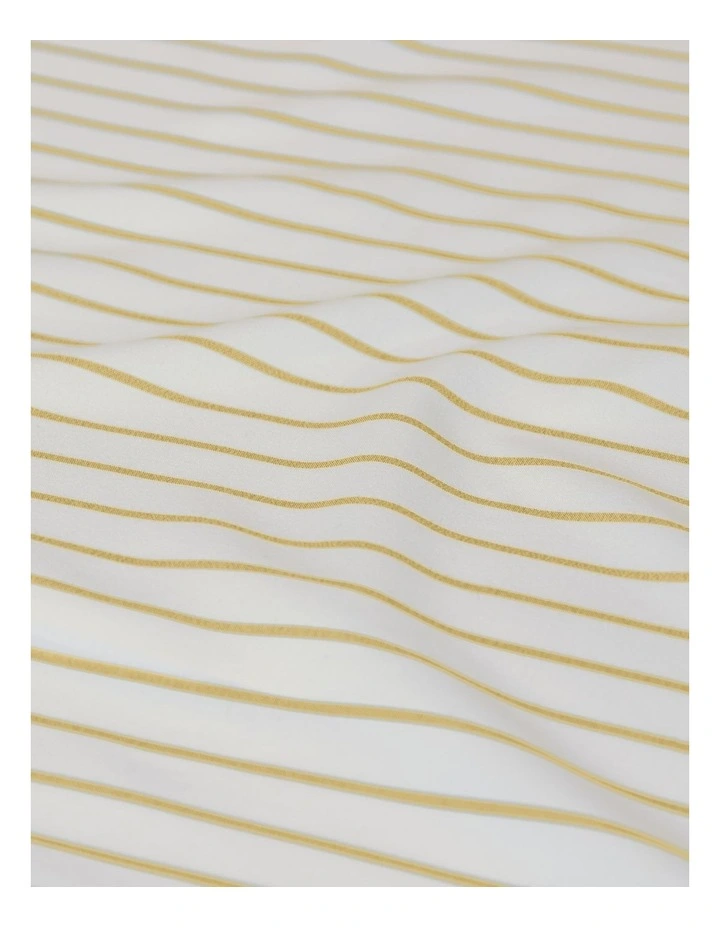 Frankie Stripe Quilt Cover Set Yellow King image 3