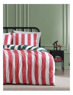 Candy Stripe Quilt Cover Set Multi Queen