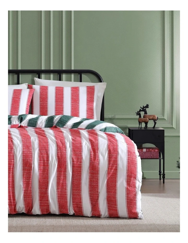 Candy Stripe Quilt Cover Set Multi Queen image 1