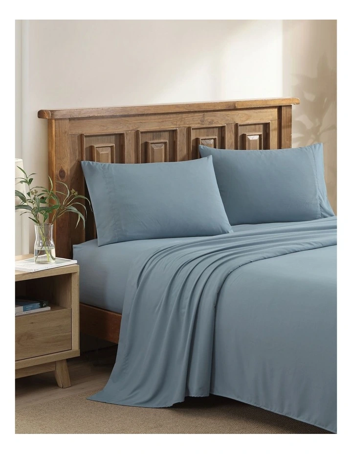 Australia's Softest Sheet Set Blue Double image 1