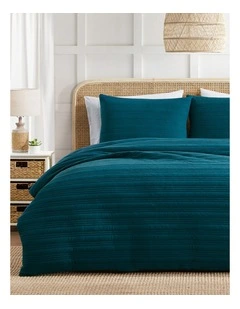 Grayson Quilt Cover Set Teal King