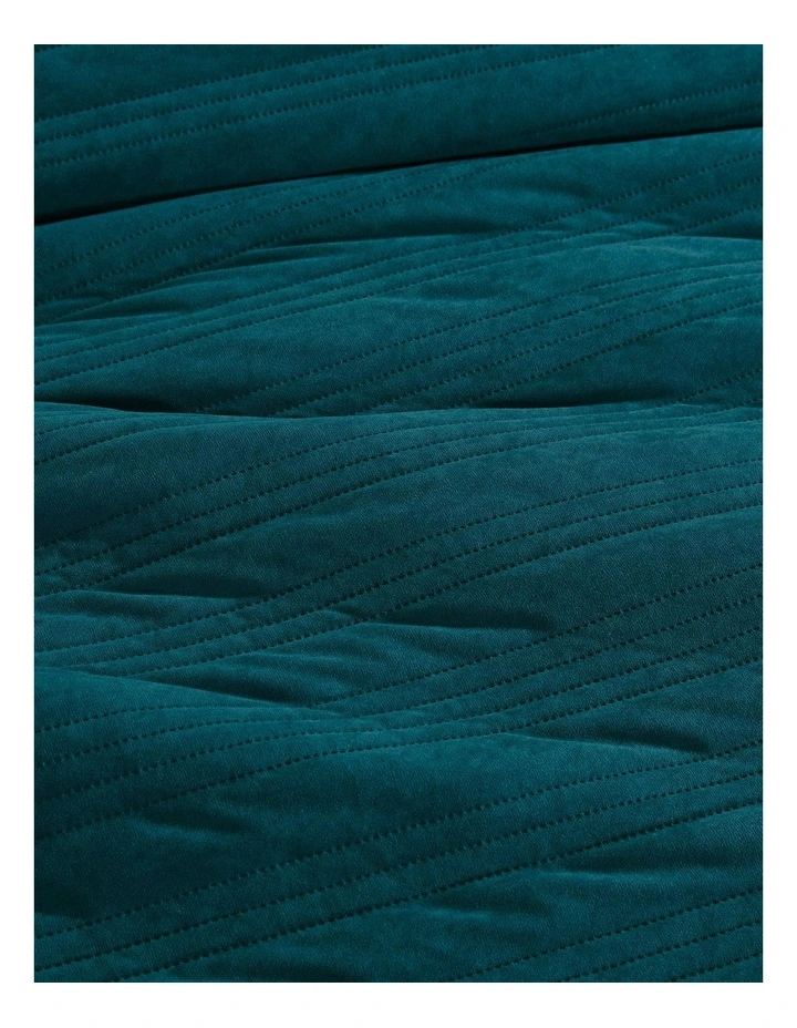 Grayson Quilt Cover Set Teal King image 2
