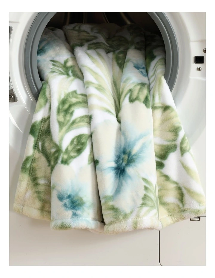 Alba Botanical Throw Pale Blue 152x178cm image 3