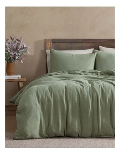 Earth Quilt Cover Set Olive King