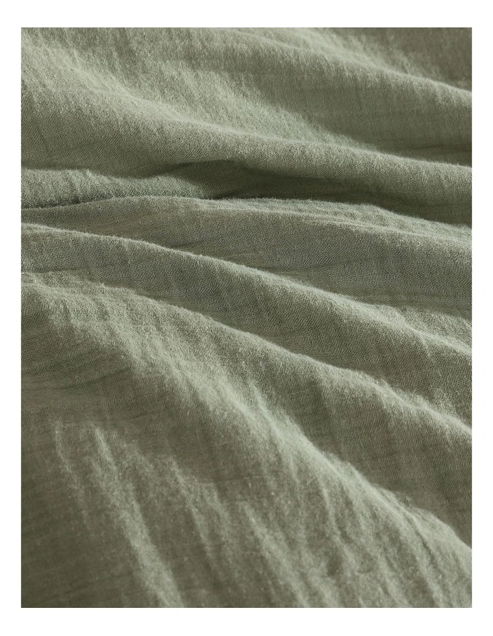Earth Quilt Cover Set Olive King image 2