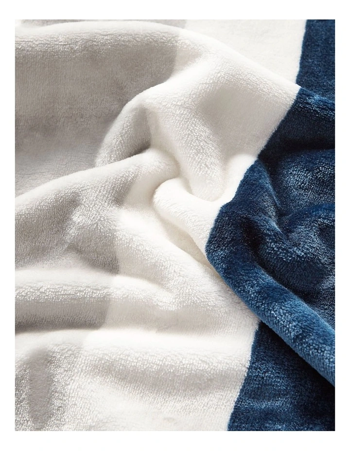 Awning Stripe Throw Blue Single image 2