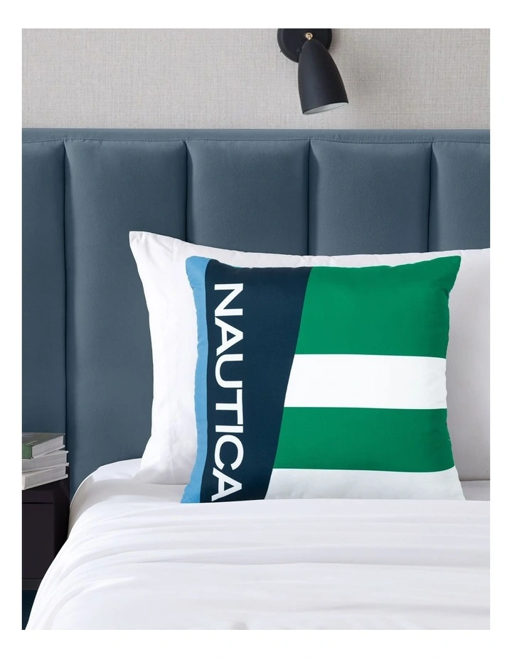 Massimo Decorative Cushion Navy/Pepper Green 45x45cm image 1