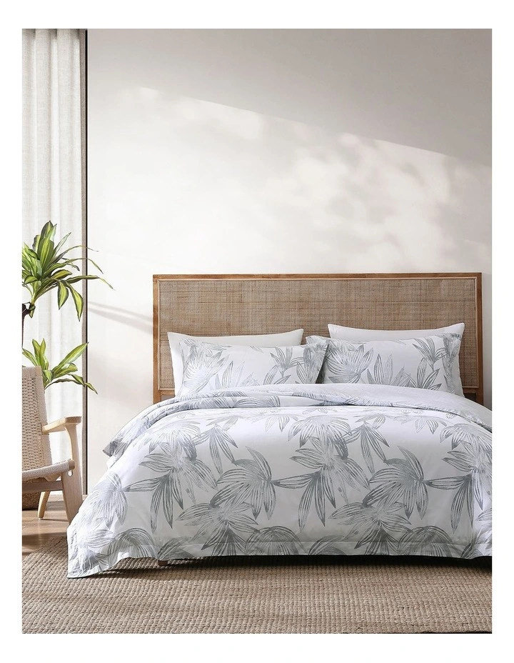 Kayo Quilt Cover Set Pelican Grey King image 1