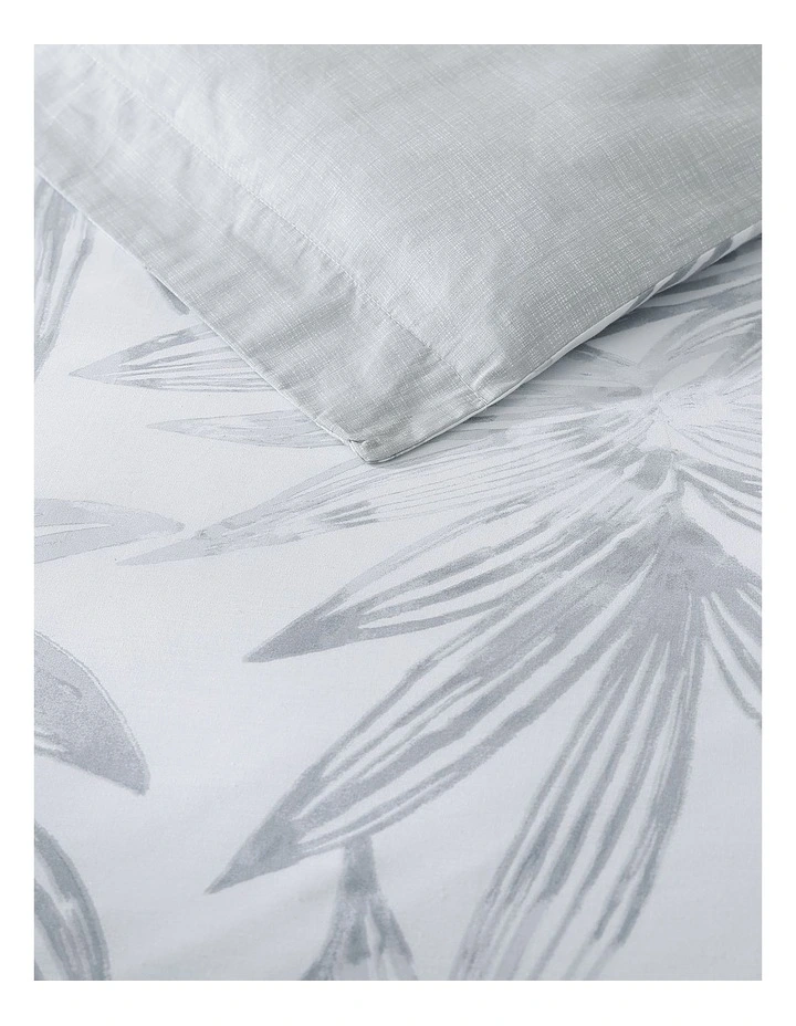 Kayo Quilt Cover Set Pelican Grey King image 3