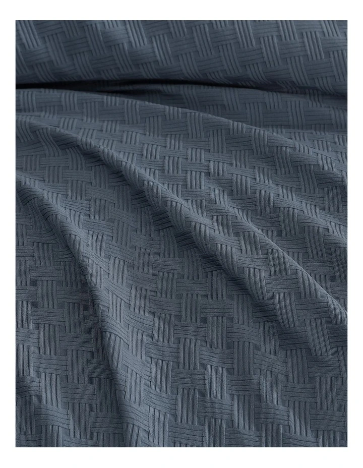 Alexander Quilt Cover Set Blue Queen image 2