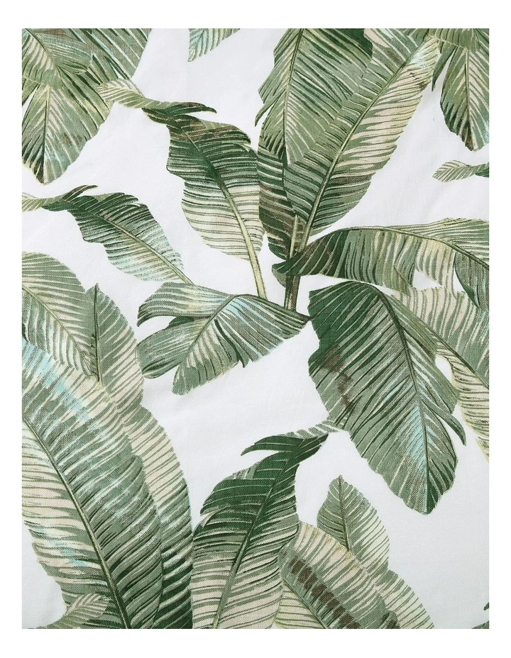 Fiesta Palms Quilt Cover Set Green Queen image 3