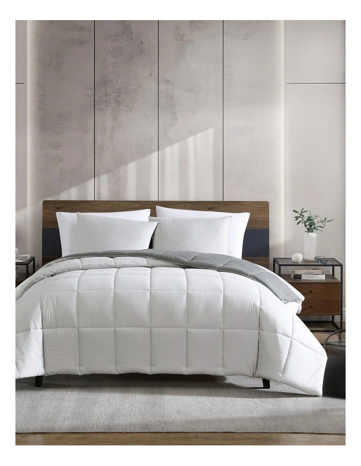 Solutions 3pc Comforter Set Grey Queen/King image 1