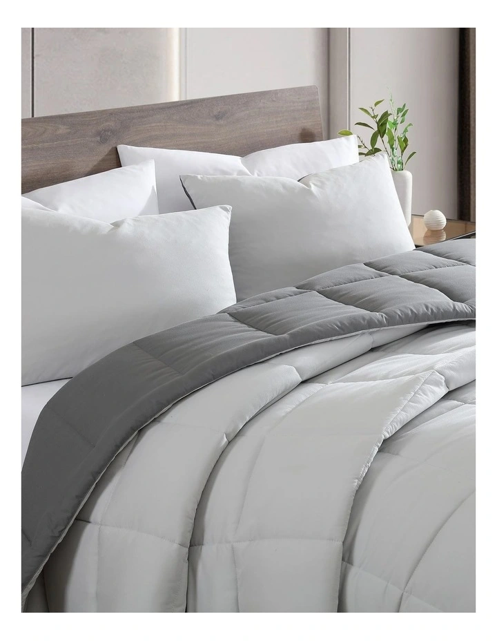 Solutions 3pc Comforter Set Grey Queen/King image 3
