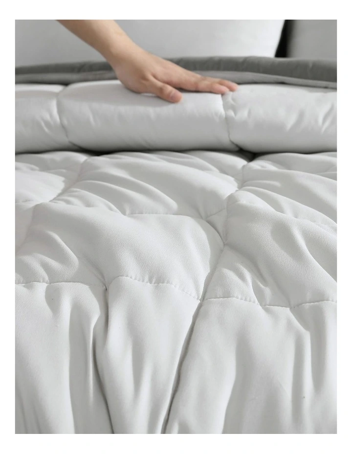 Solutions 3pc Comforter Set Grey Queen/King image 4