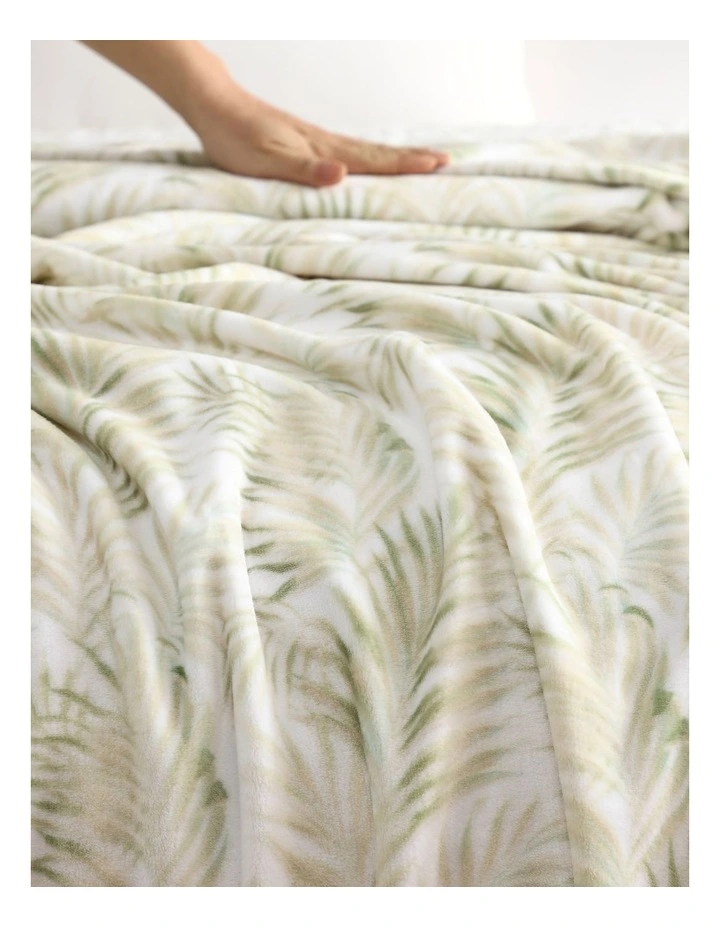 Maui Palm Throw Sage Aqua 152x178cm image 2