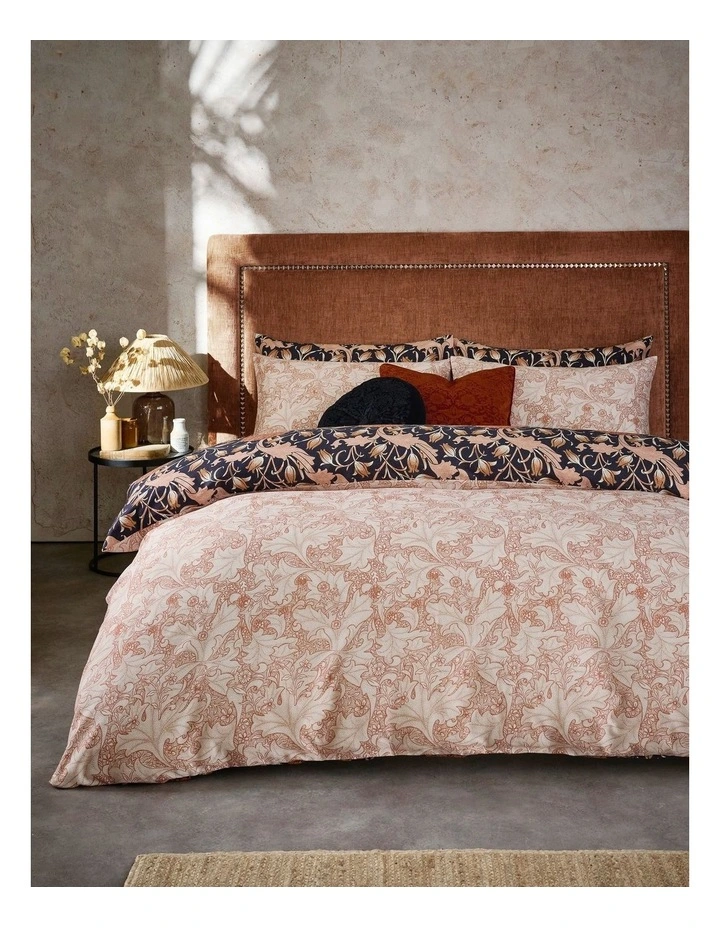 Wild Tulip Quilt Cover Set Copper Super King image 2