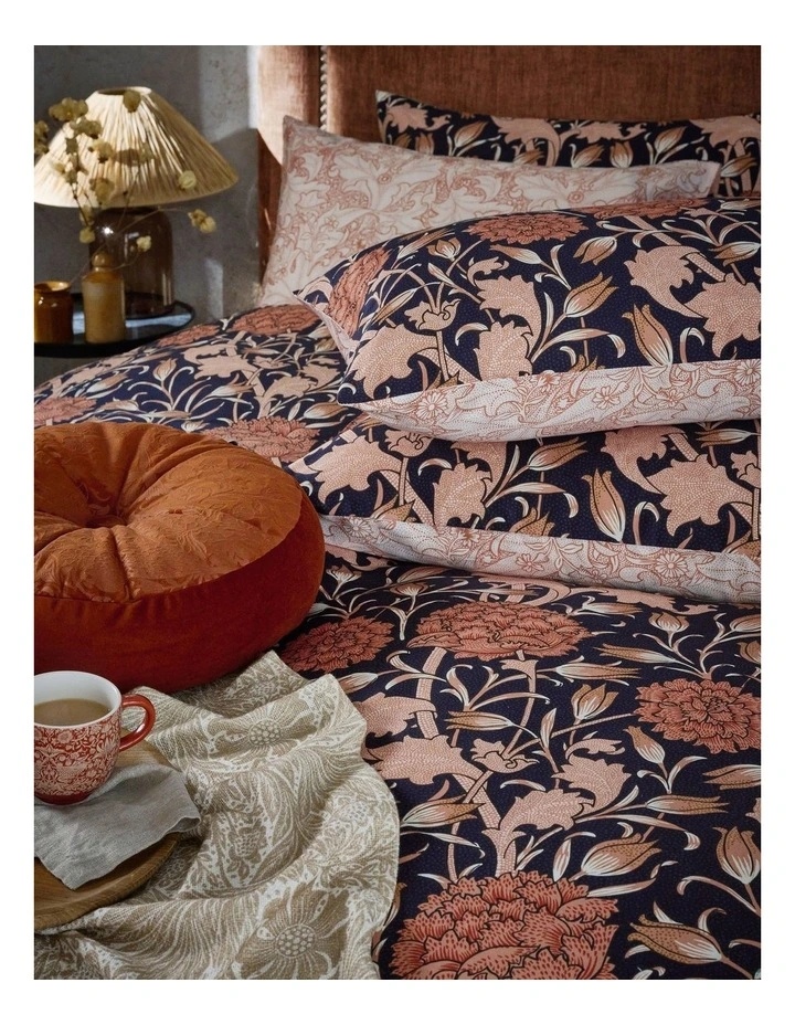 Wild Tulip Quilt Cover Set Copper Super King image 4