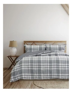 Ronan Quilt Cover Set Grey King